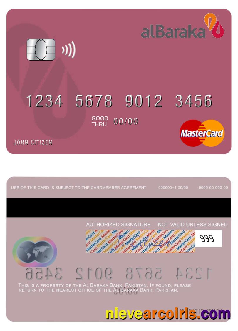 Pakistan Al Baraka Bank mastercard 